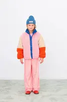 Detská bunda Tinycottons COLOR BLOCK POLAR SHERPA JACKET