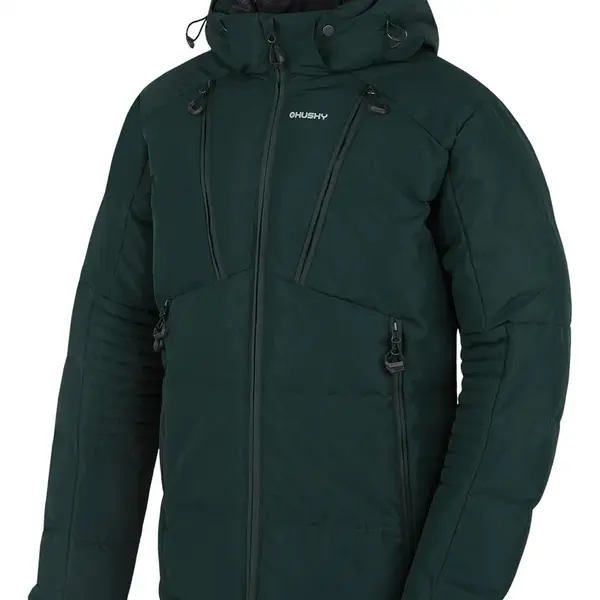 Husky Norel M L, dark green Pánská plněná zimní bunda