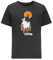 Jack Wolfskin Wolf & Van T B 128, phantom Dětské bavlněné triko