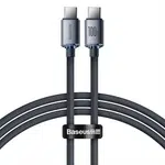 Datový kabel Baseus Crystal Shine Series USB-C - USB-C 1,2m 100W (20V/5A) černý