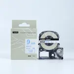 Epson LK-3WLN, SS9BW, 9mm x 9m, modrý tisk / bílý podklad, kompatibilní páska