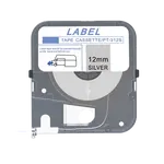 Max LM-312S, 12mm x 8m, stříbrná kompatibilní páska