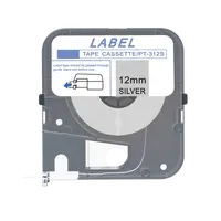 Max LM-312S, 12mm x 8m, stříbrná kompatibilní páska