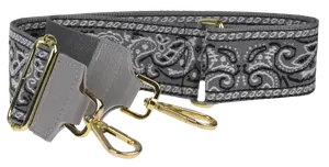 NovaKabelka.cz Látkový přídavný popruh šedý