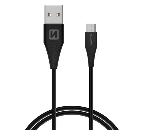 Datový kabel SWISSTEN USB / microUSB (6,5mm) 1,5m black
