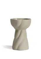 Váza Twist Bulb 12cm, barva písková - COOEE