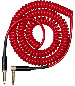 Cascha Advanced Line Guitar Cable Curly Red 6m