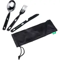 Crossroad COMBO Cestovný príbor, čierna, veľkosť