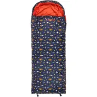 LOAP BOSTON COSMO Detský spací vak, tmavo modrá, veľkosť 160 cm - pravý zips