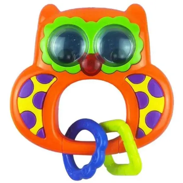 BABY MIX SOVIČKA Detská hrkálka, oranžová, veľkosť