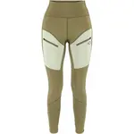 KARI TRAA ANE HIKING TIGHTS Dámske legíny, khaki, veľkosť