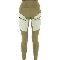 KARI TRAA ANE HIKING TIGHTS Dámske legíny, khaki, veľkosť