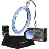 HMS SET HHM15 + BR163 PLUS SIZE Set masážnej obruče so závažím a zoštíhľujúceho pásu, svetlomodrá, veľkosť