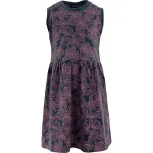 ALPINE PRO PLEXO Dievčenské šaty, tmavo modrá, veľkosť 152-158