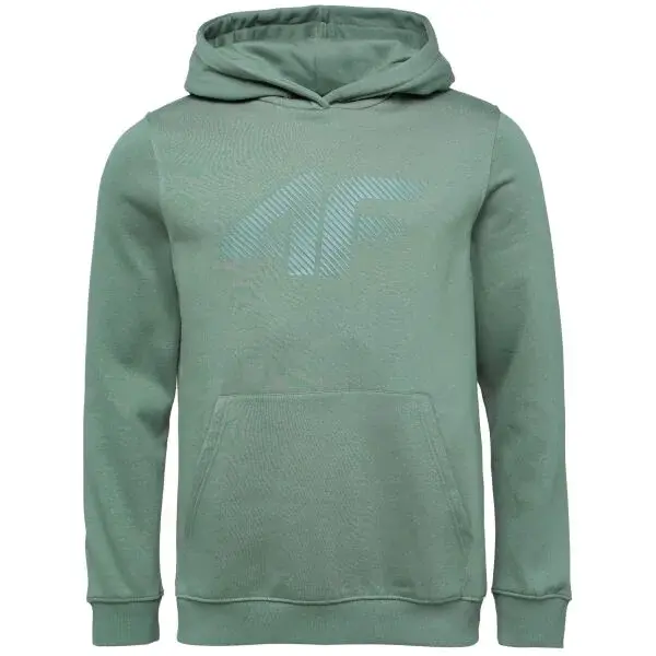 4F SWEATSHIRT Pánska mikina, tmavo zelená, veľkosť