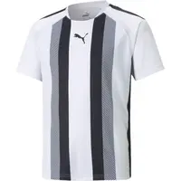 Puma TEAMLIGA STRIPED JERSEY JR Detský futbalový dres, biela, veľkosť