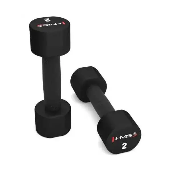 HMS HPT02 Jednoručné činky, čierna, veľkosť 2 KG
