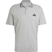 adidas ESSENTIALS PIQUÉ SMALL LOGO Pánske tričko, sivá, veľkosť XXL