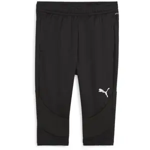 Puma TEAMFINAL TRAINING 3/4 PANTS Pánske futbalové 3/4 elastické nohavice, čierna, veľkosť