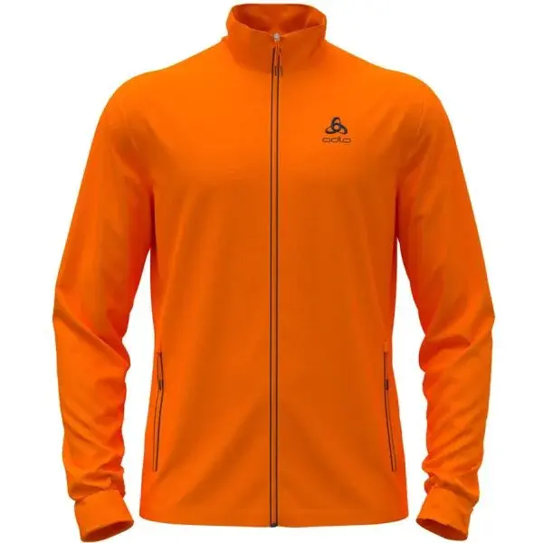 Odlo MID LAYER FULL ZIP BERRA Pánska mikina, oranžová, veľkosť