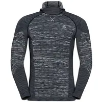 Odlo BL TOP WITH FACEMASK L/S BLACKCOMB ECO Pánske tričko s integrovanou kuklou, tmavo sivá, veľkosť XXL