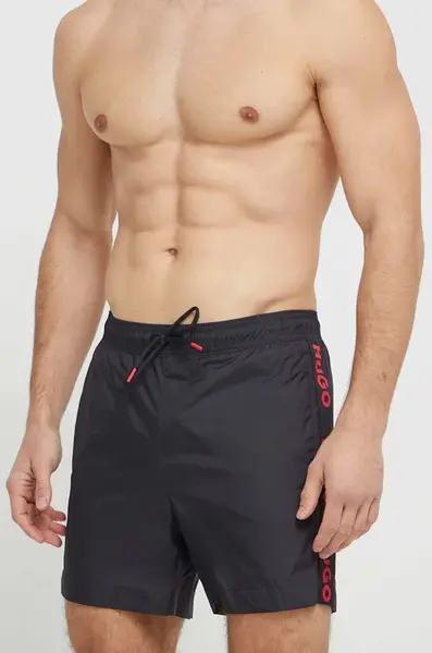 HUGO Plavkové šortky HUGO FAB
