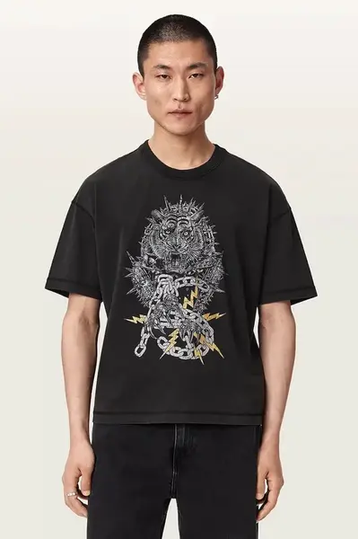 AllSaints  tričko pánské bavlněné IRON TIGER