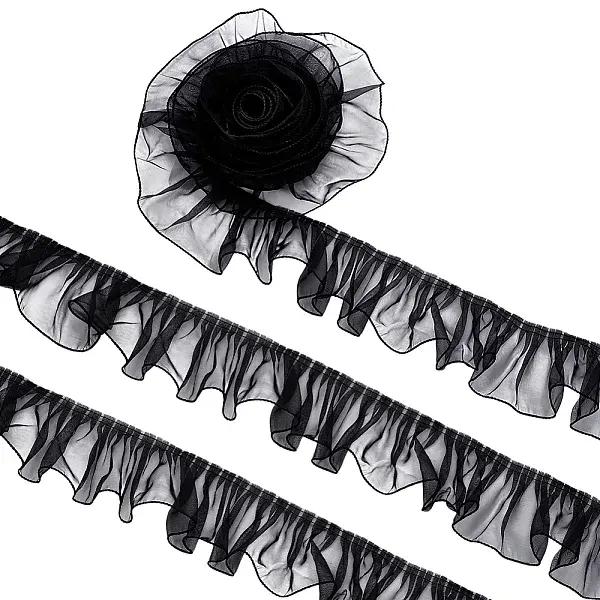 Organza Pleated Lace Ribbon