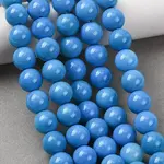 Baking Paint Natural Agate Beads Strands