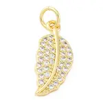 Brass Micro Pave Cubic Zirconia Pendants