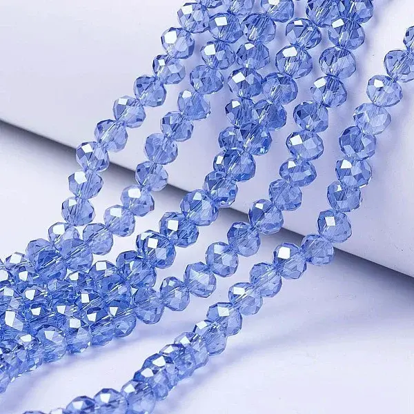 Electroplate Glass Beads Strands