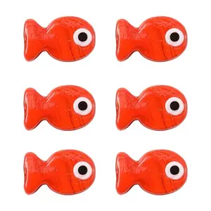 6Pcs Handmade Lampwork Beads