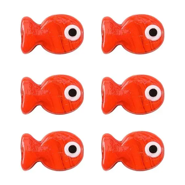 6Pcs Handmade Lampwork Beads