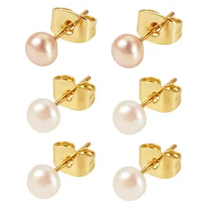 925 Sterling Silver Round Stud Earrings