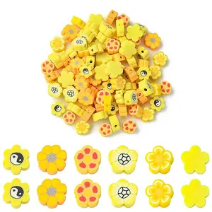 6 Styles Handmade Polymer Clay Beads