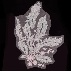1Pc Polyester with Glass Embroidery Ornament Accessories