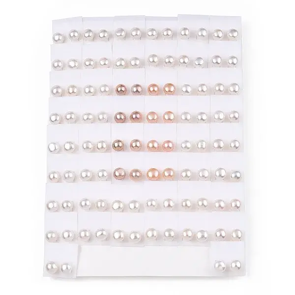Natural Pearl Stud Earrings