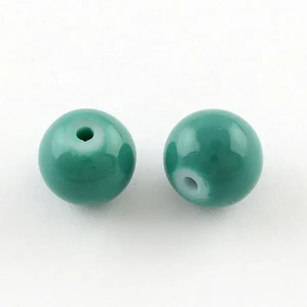 Painted Glass Beads Strands