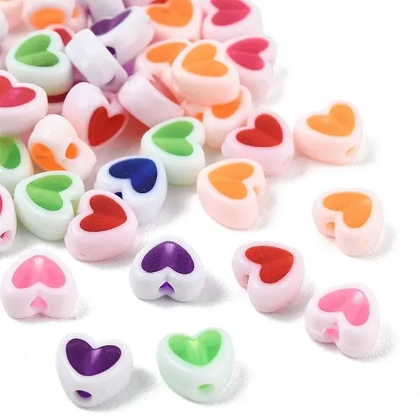 Two-tone Transparent Acrylic Beads