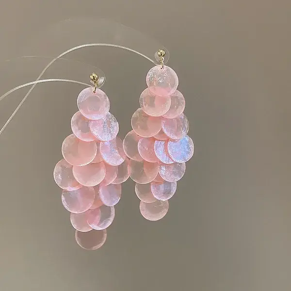 Shell Dangle Stud Earrings