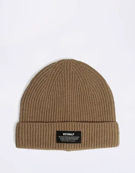 ECOALF Sierra Wool Beanie Brown Melange