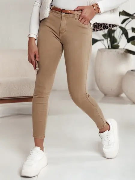 Dámské béžové džíny CLARET