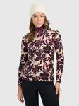 Dámské termoprádlo fleece (vršek) 4f béžová/vínová m