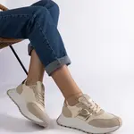 Gemre Beige platform sneakers Cremorna