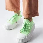 Gemre Green Sneakers with Elastic Upper Jardine