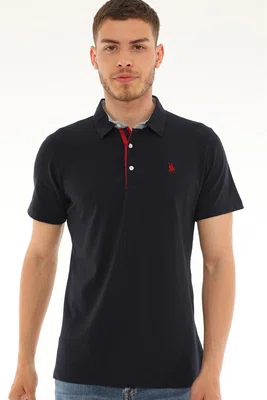 T8582 DEWBERRY MEN'S T-SHIRT-NAVY BLUE