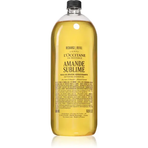 L’Occitane Amande Sublime Softening Shower Oil sprchový olej 500 ml