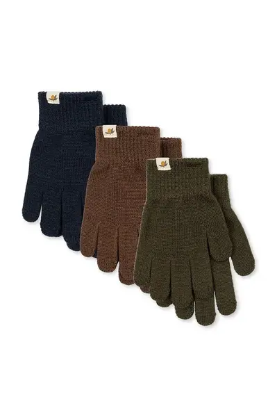 Konges Sløjd  rukavice detské 3 PACK FILLA GLOVES