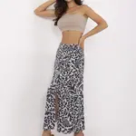 Skirt-D73771M50222B-navy blue