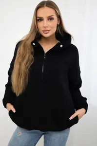 Černá mikina s kapucí